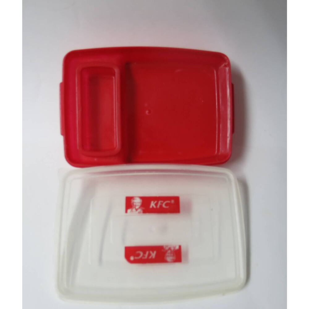 African KFC KENTUCKY FRIED CHICKEN Container Nigeria Divided Red Food Lunch